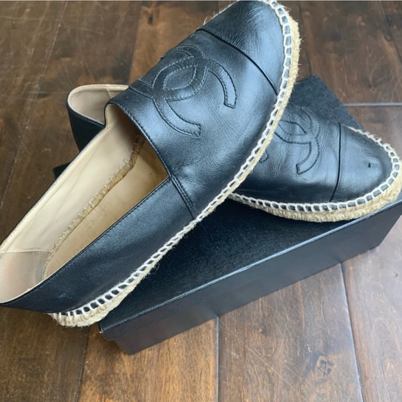 Black Chanel Espadrilles size 10 - Picture 2 of 8